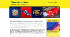 Desktop Screenshot of edwardsembroidery.co.uk
