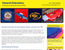 Tablet Screenshot of edwardsembroidery.co.uk